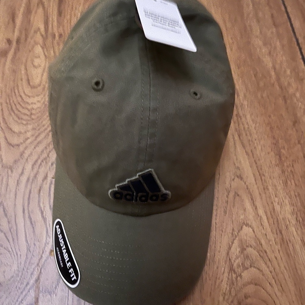 Adidas olive green hat
